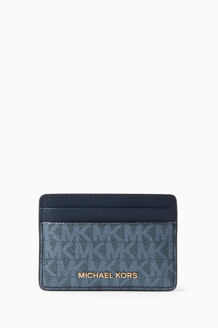 

Card Holder in Logo Canvas, Blue