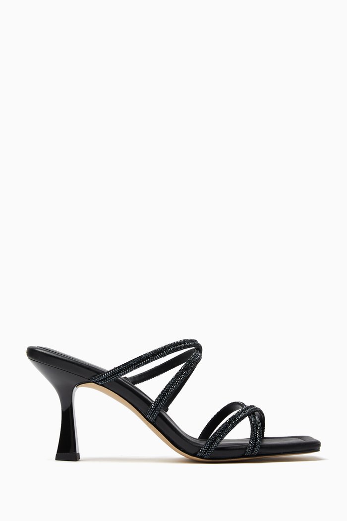 

Corrine 75 Sandals in Leather, Black