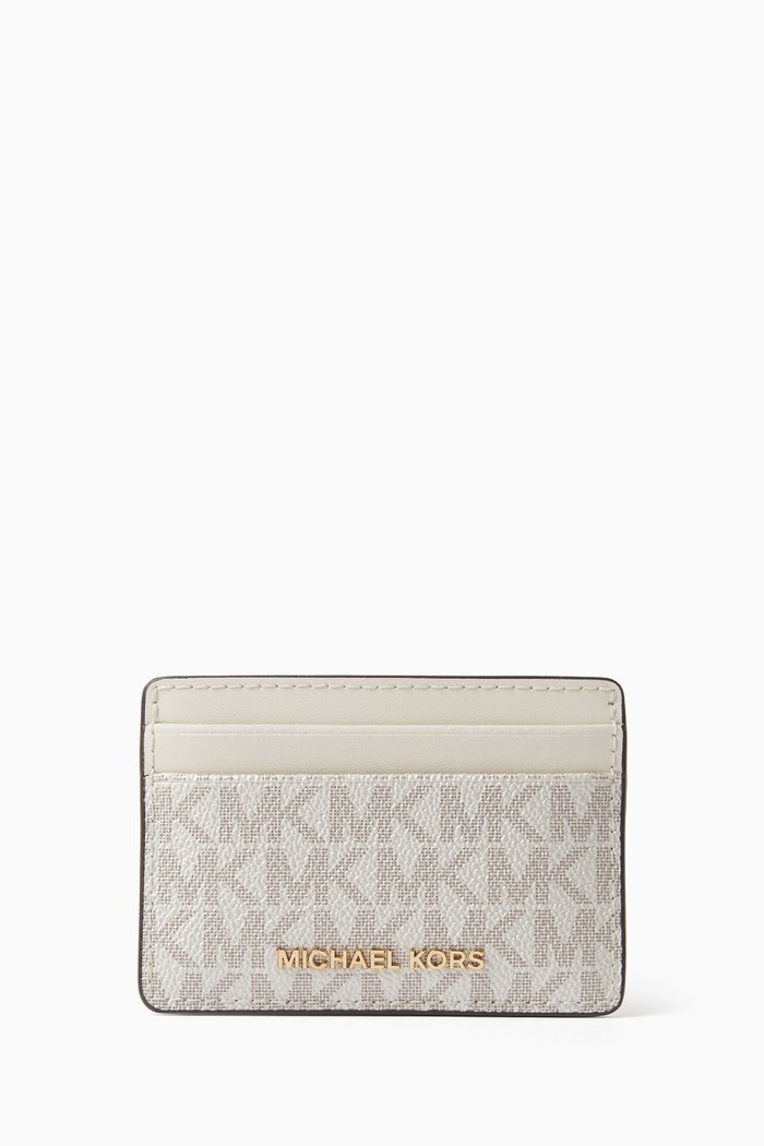 

Card Holder in Logo Canvas, Neutral
