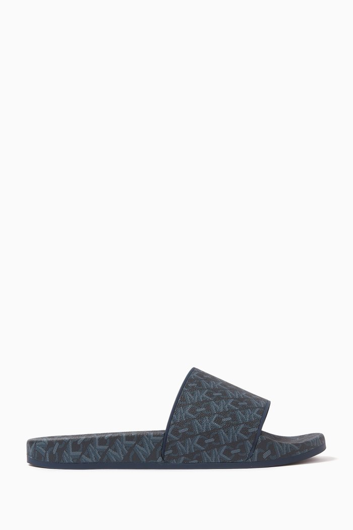 Jake Empire Signature Logo Slide Sandal, Blue