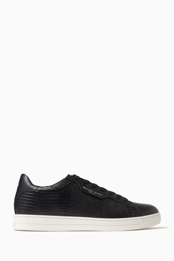 

Keating Sneakers in Lizard-embossed Leather, Black