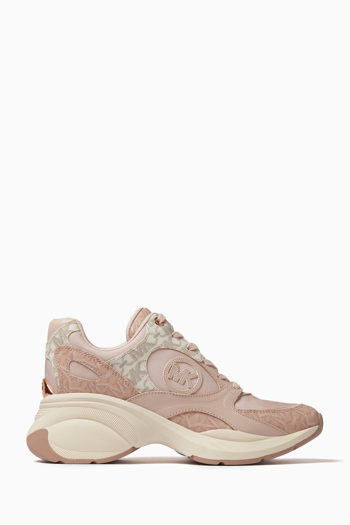 

Zuma Logo Sneakers in Canvas and Mesh, Pink