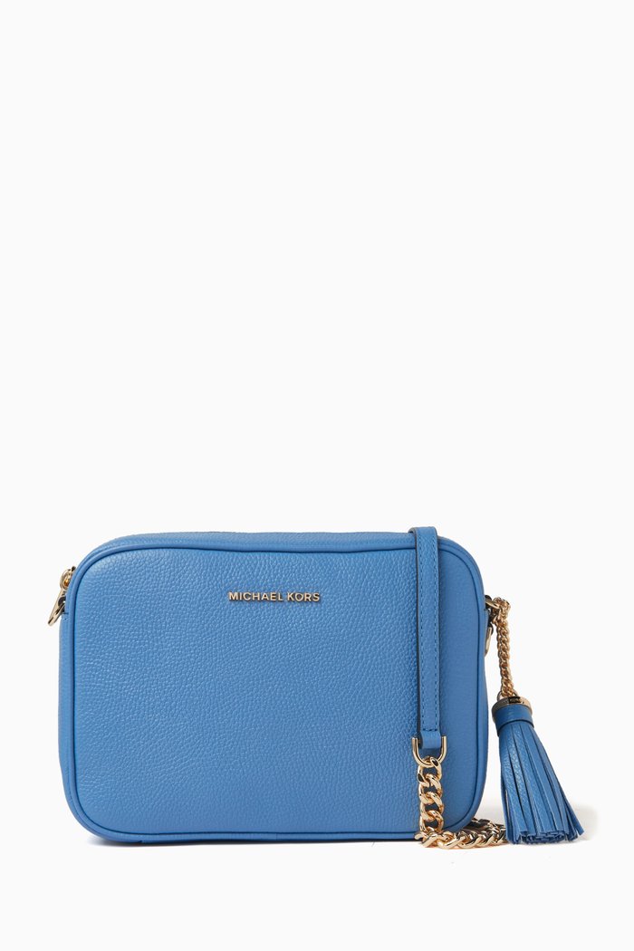 

Medium Jet Set Camera Bag in Leather, Blue