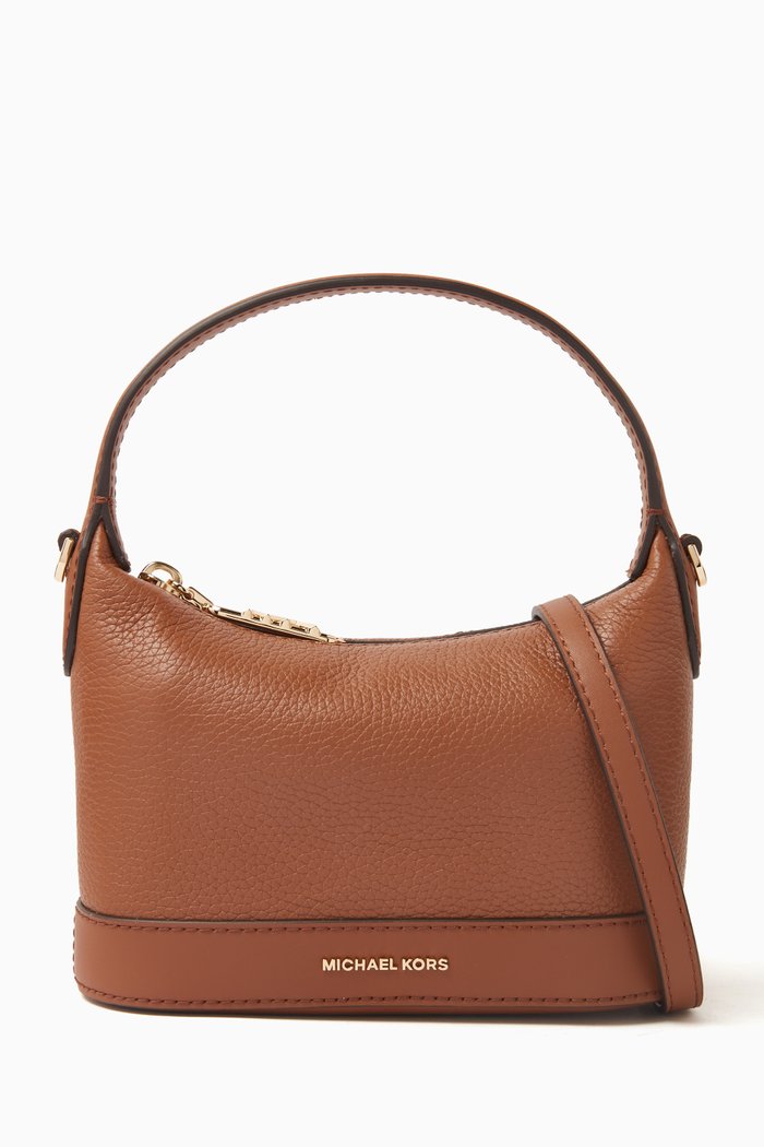 

Small Whyte Bag in Pebbled Leather, Brown