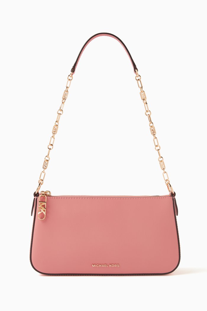 

Medium Empire Chain Pouchette Shoulder Bag in Leather, Pink