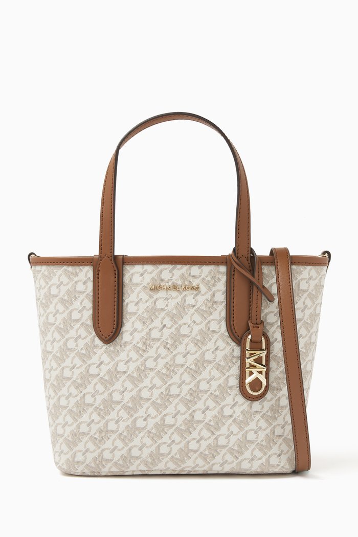 

XS Eliza Logo Tote Bag in Logo Canvas, Neutral