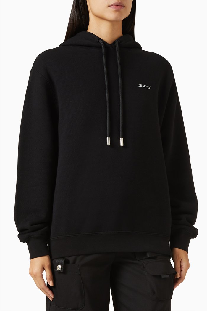

Xray Arrow Hoodie in Cotton, Black