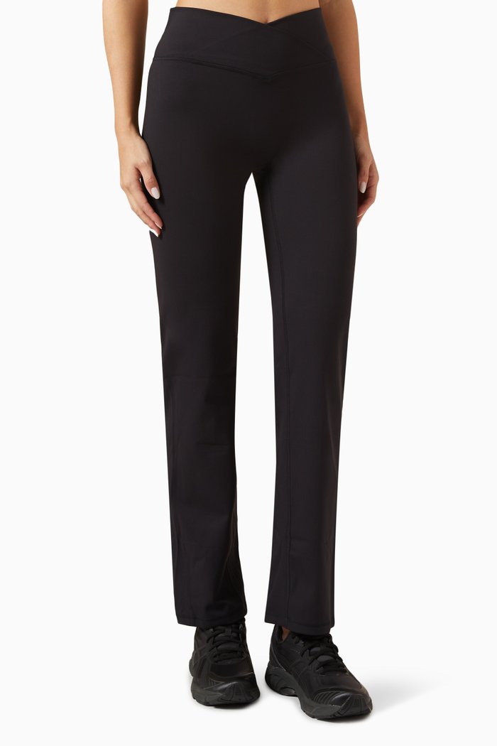 

Ultimate Wrap Over Yoga Pants, Black