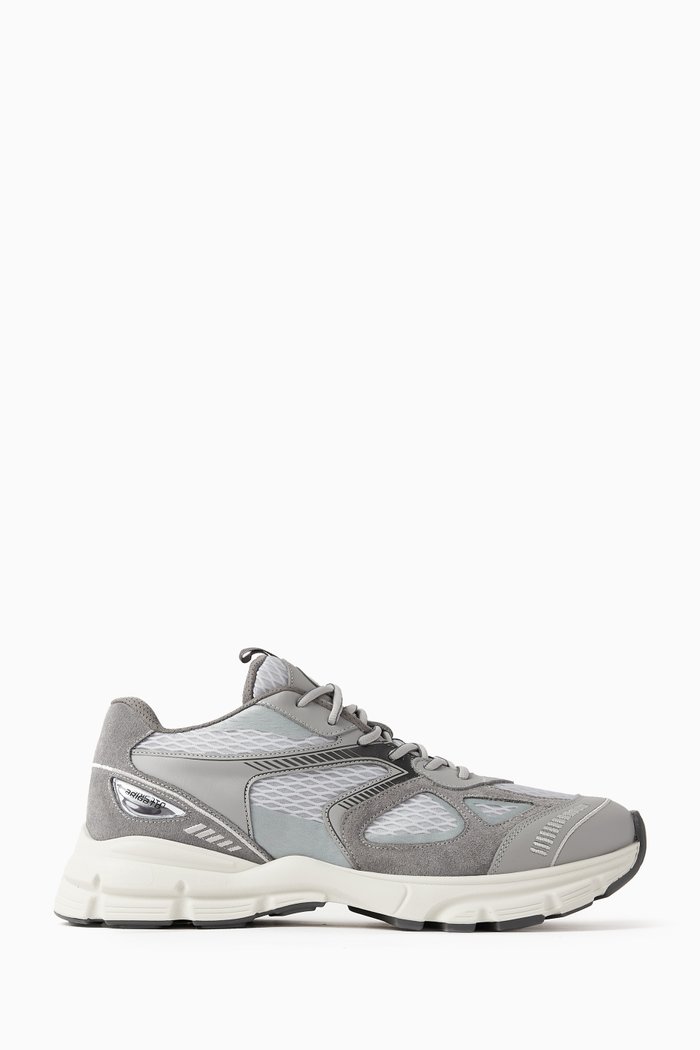 

Marathon Runner Sneakers in Leather, Grey