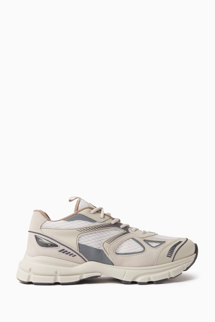 

Marathon Runner Sneakers in Leather, Neutral