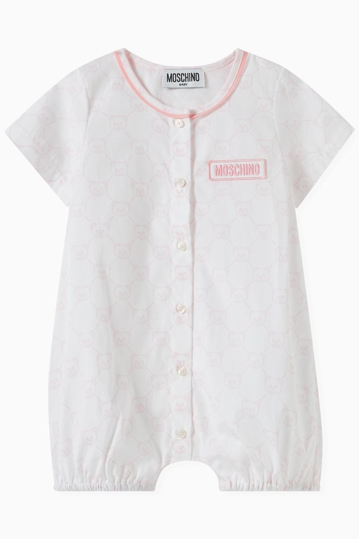 

Teddy Bear Romper in Cotton, Pink