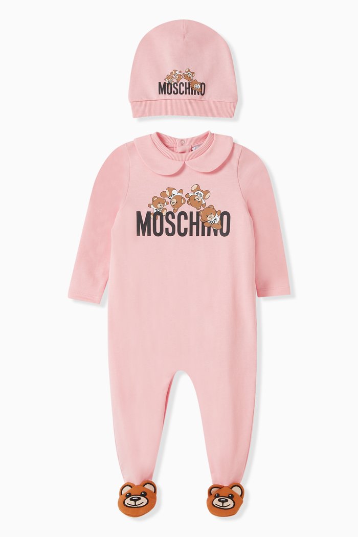 

Teddy Bear Pyjama Set in Cotton, Pink