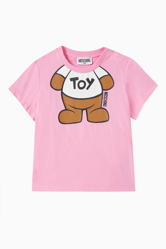 

Teddy Bear T-shirt in Cotton, Pink