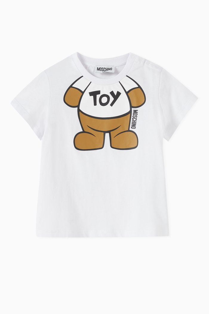 

Teddy Bear T-shirt in Cotton, White