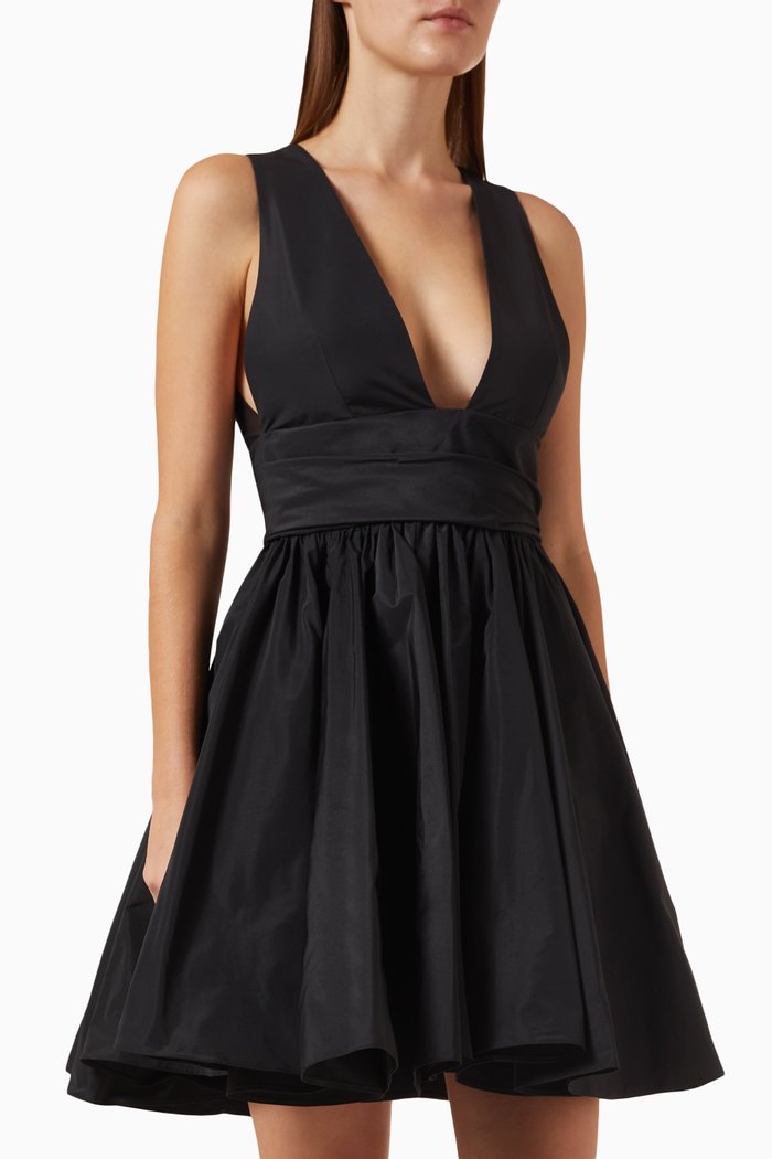 

Casalfermo Dress in Taffeta, Black