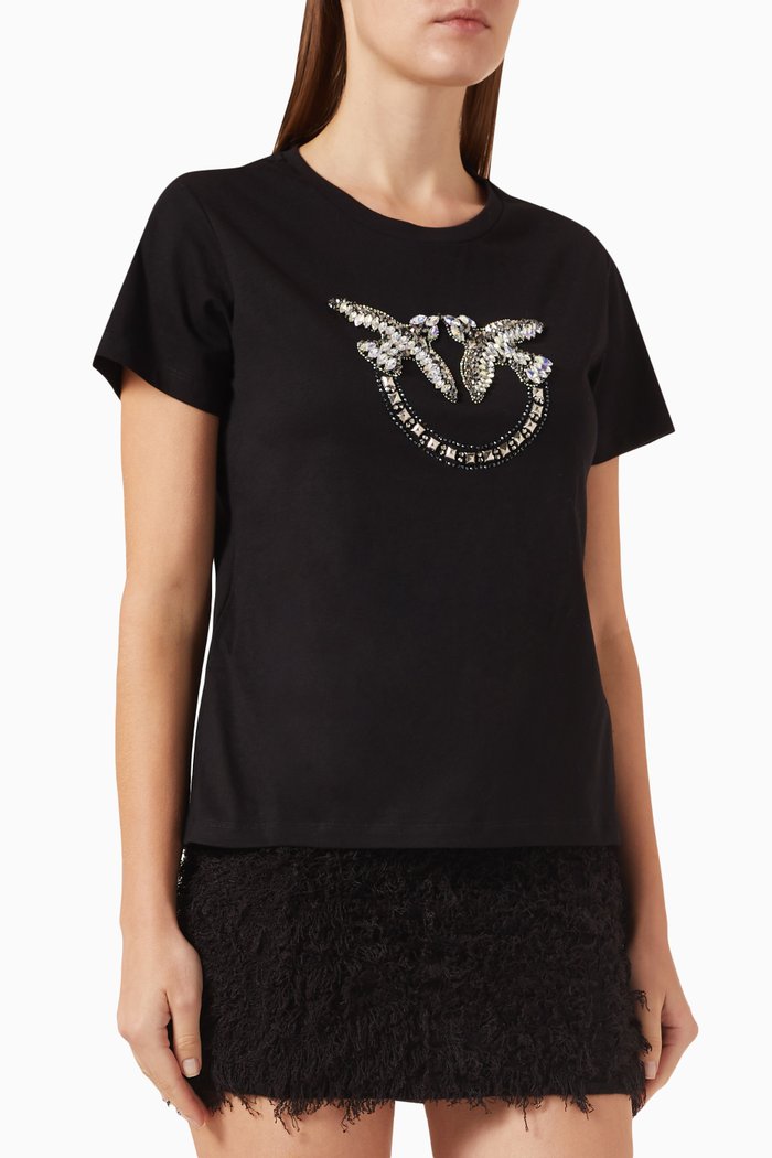 

Quentin T-shirt in Cotton, Black