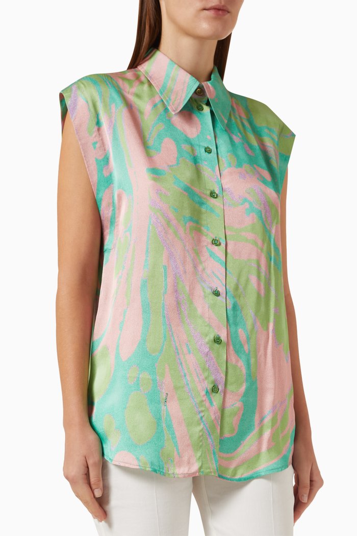 

Cabiri Button-up Shirt in Viscose, Multicolour