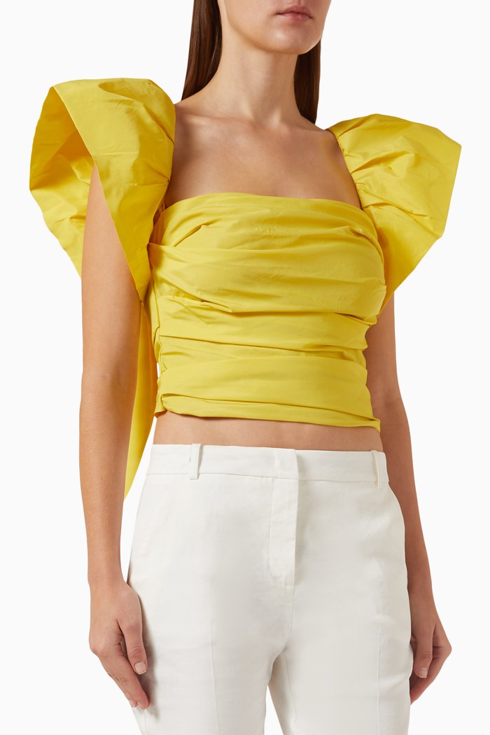 

Debra Top in Taffeta, Yellow