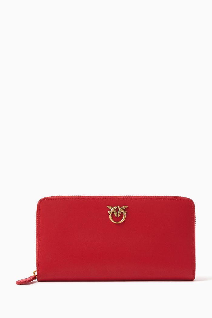 

Ryder Wallet in Leather, Pink