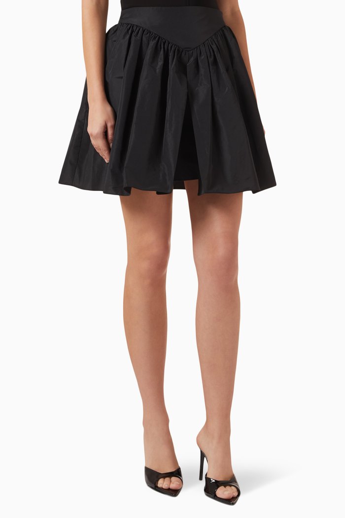 

Cabella Mini Skirt in Taffeta, Black