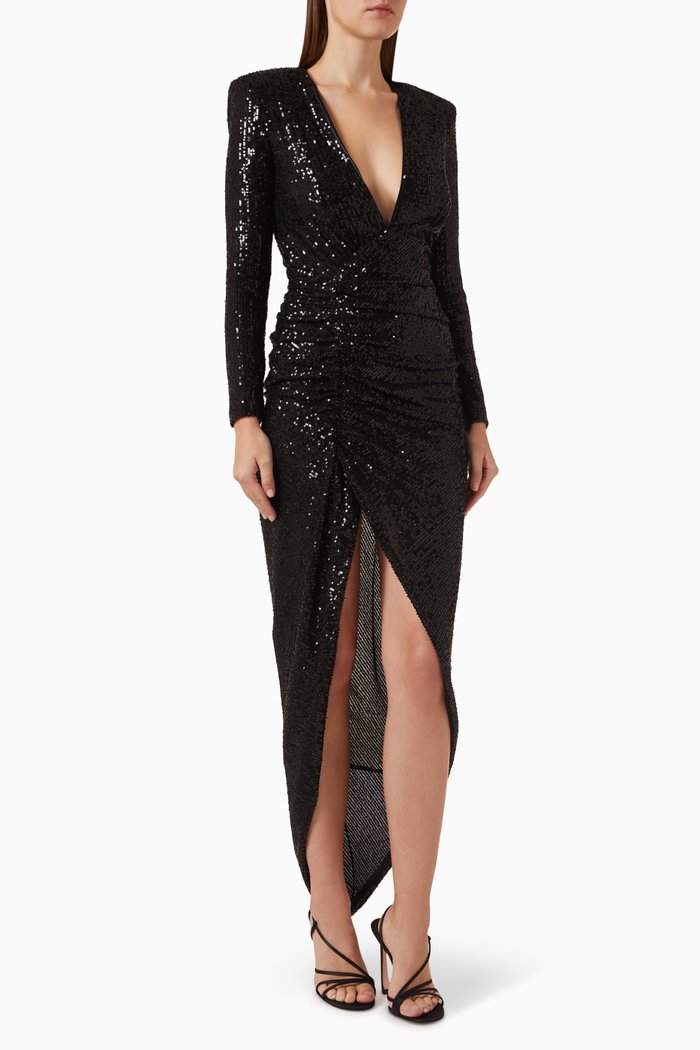 

Zacinto Embellished Dress in Polyester, Black