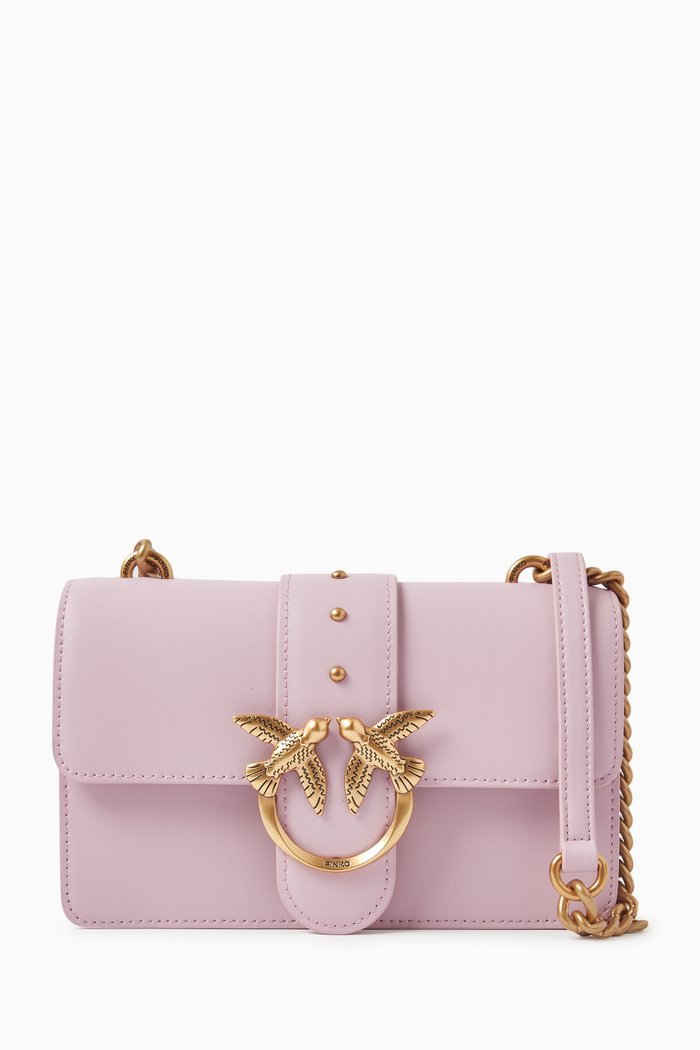 

Mini Love One Crossbody Bag in Smooth Leather, Pink