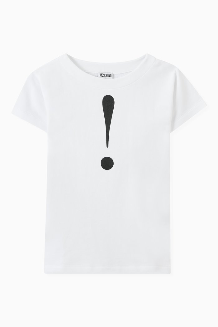 

House Symbols T-shirt Dress in Cotton, White