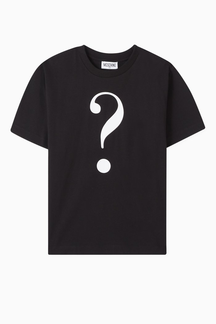 

Question Mark T-shirt in Cotton, Black