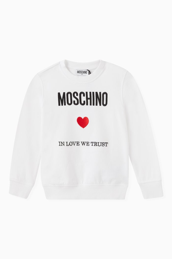 

Logo Sweatshirt in Cotton, White