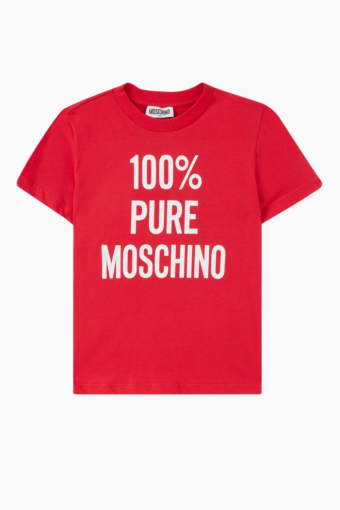 

Graphic Print T-Shirt in Cotton, Red