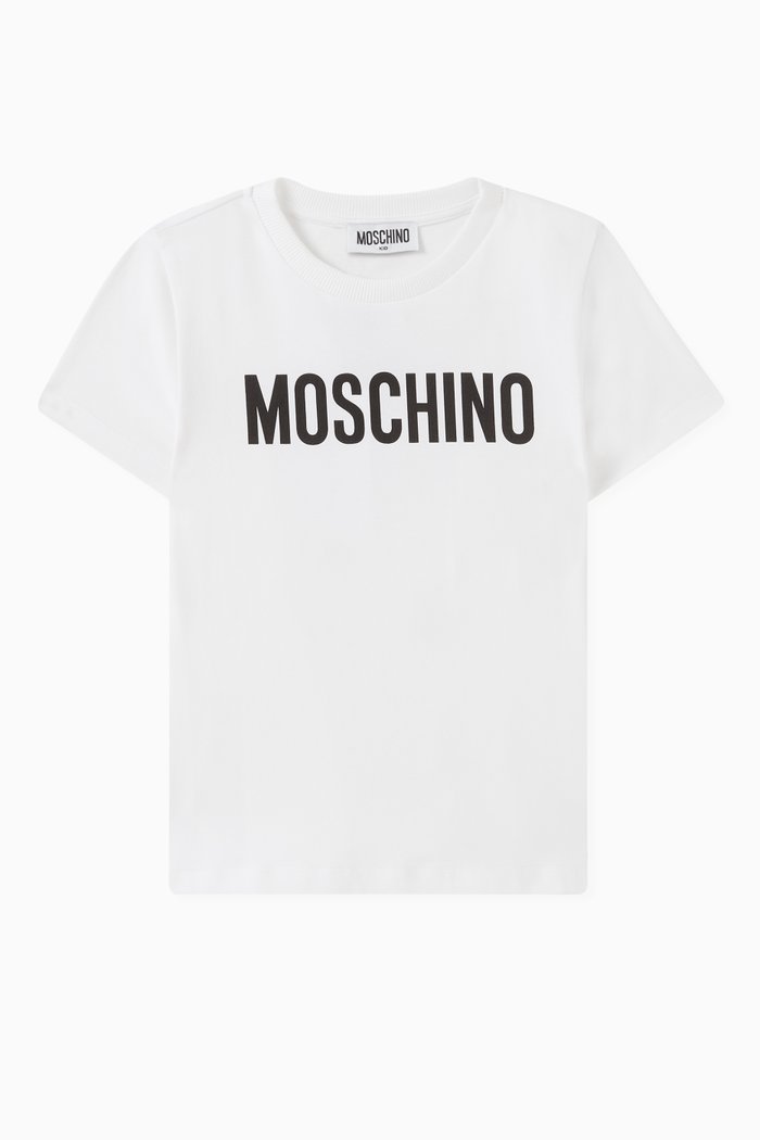 

Teddy Print T-Shirt in Cotton, White