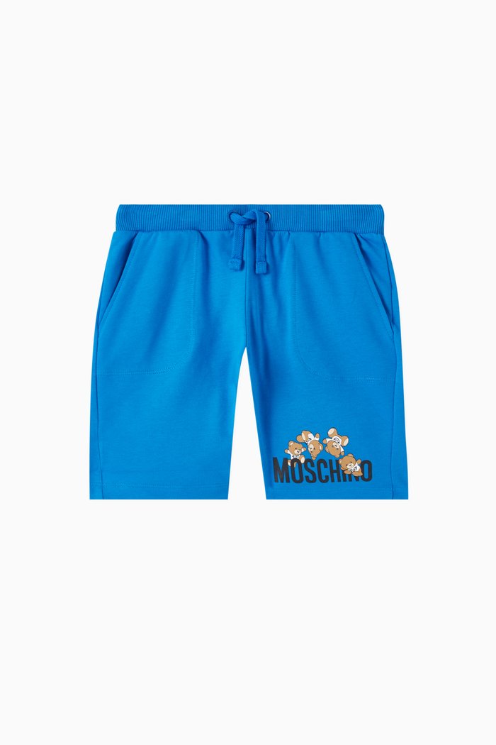 

Teddy Logo-print Shorts in Cotton, Blue