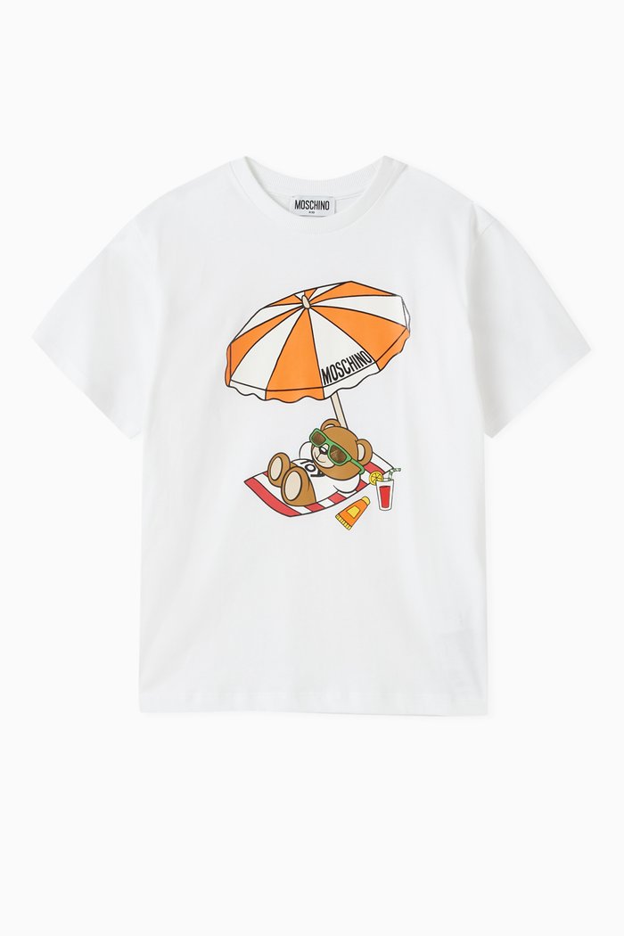 

Teddy Bear T-shirt in Cotton, White
