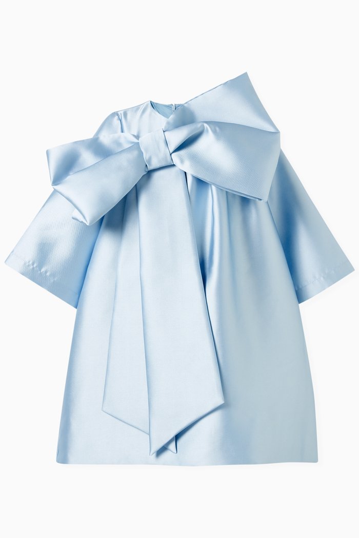 

Bow-embellished Dress, Blue