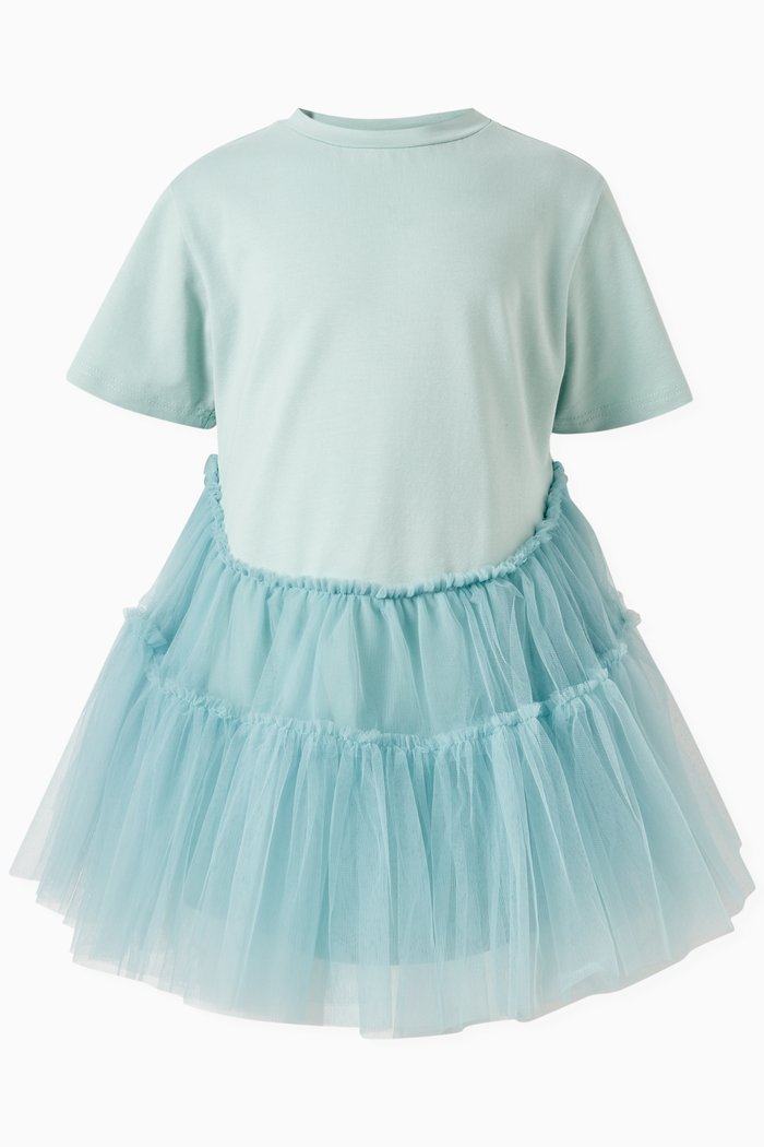 

Dress in Jersey and Tulle, Green