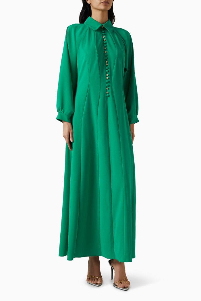 

Ermolita Shirt Maxi Dress, Green