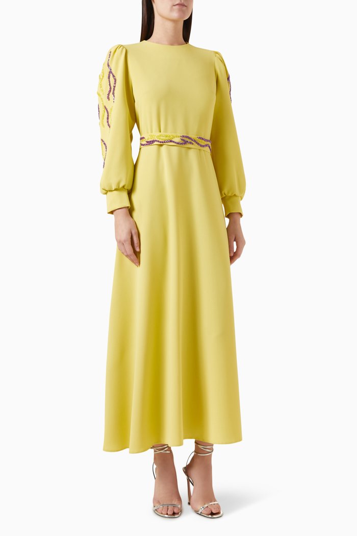 

Gwen Beaded Maxi Dress, Yellow