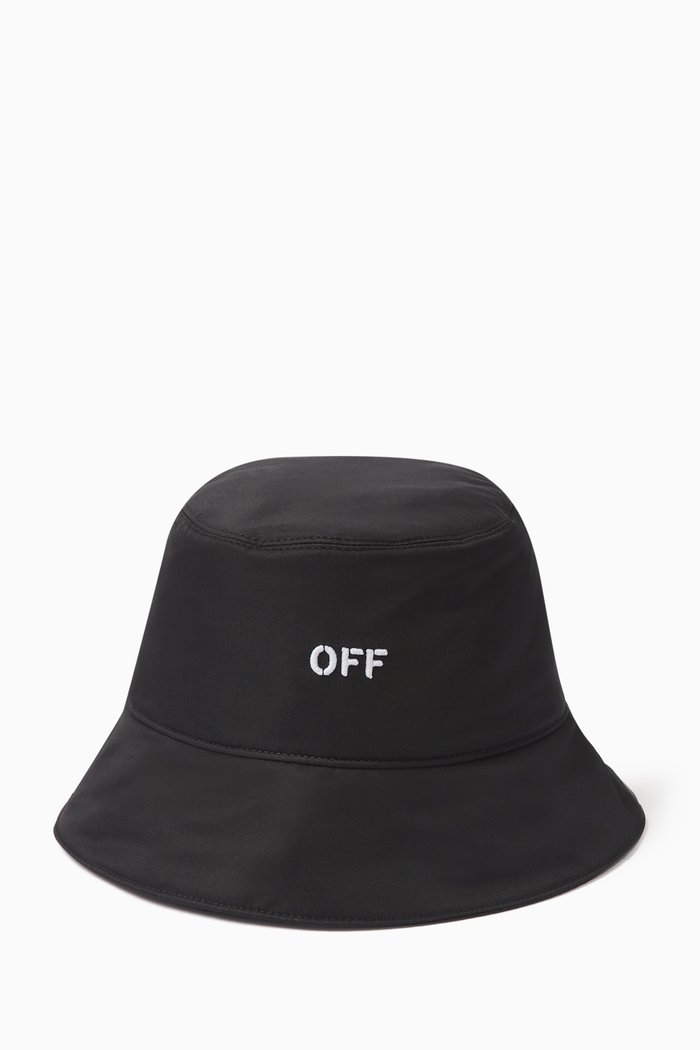 

Reversible Bucket Hat in Nylon, Black