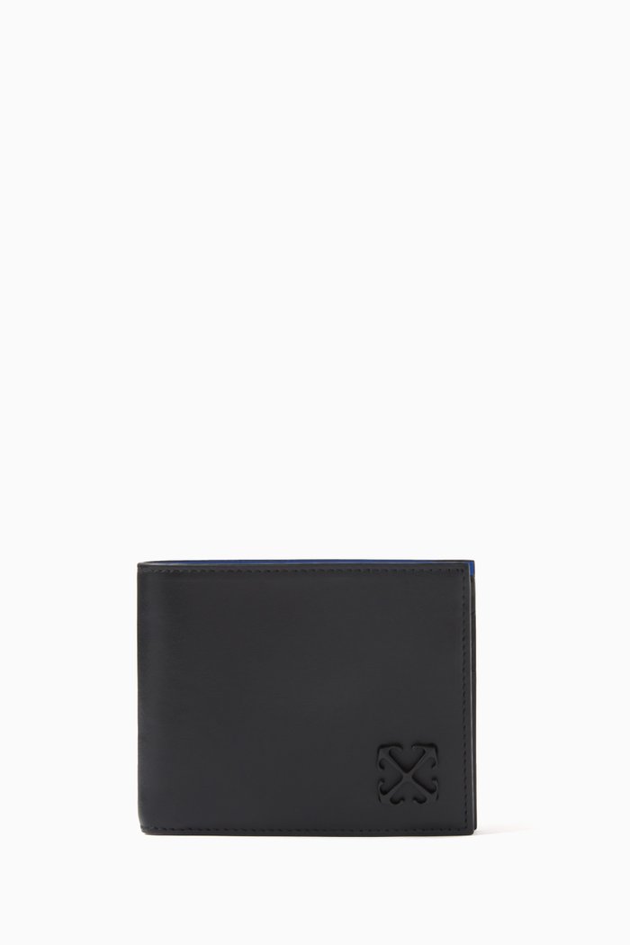 

Jitney Bi-Fold Wallet in Calf Leather, Black