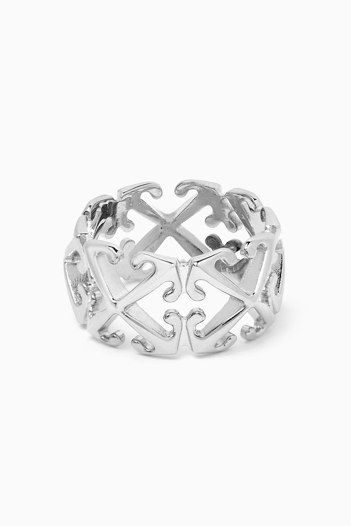 

Multi Arrow Ring in Metal, Silver