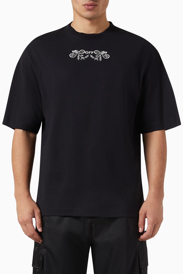 

Tattoo Bandana Arrow Skate T-shirt in Cotton Jersey, Black