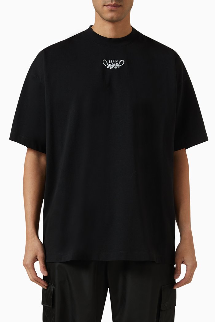 

Bandana Half Arrows Logo T-shirt in Cotton, Black