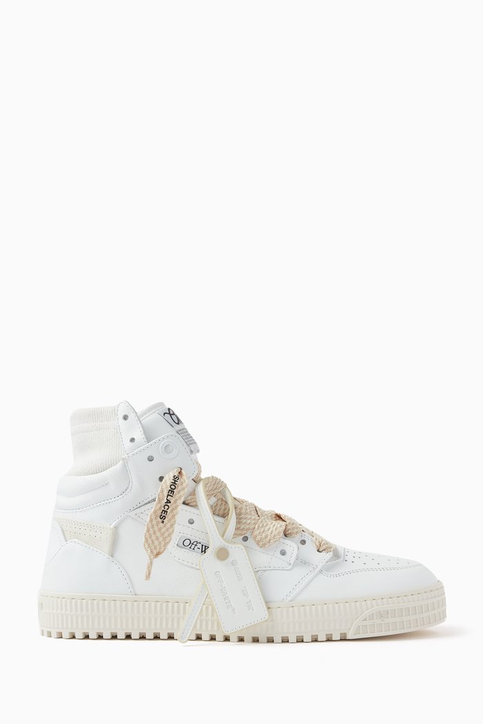 

3.0 Off Court Sneakers in Calf Leather, White