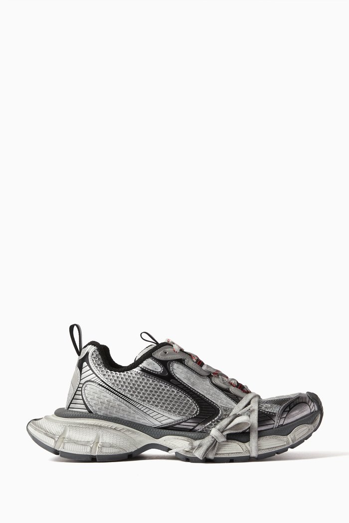 

3XL Sneakers in Mesh & PU, Grey
