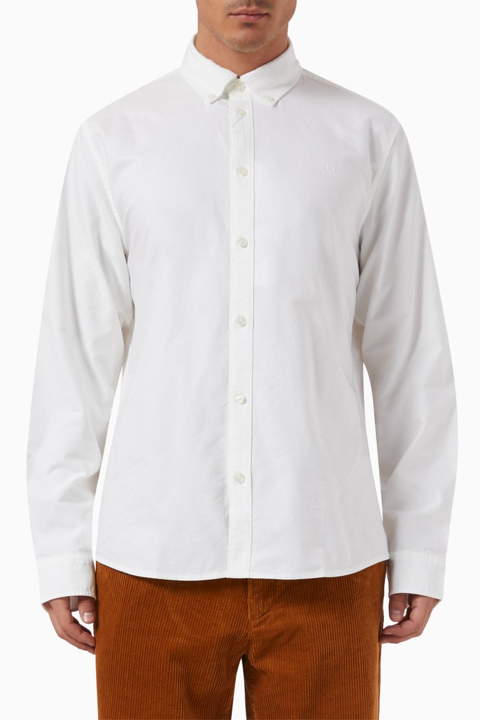 

Kristian Oxford Shirt in Cotton, White