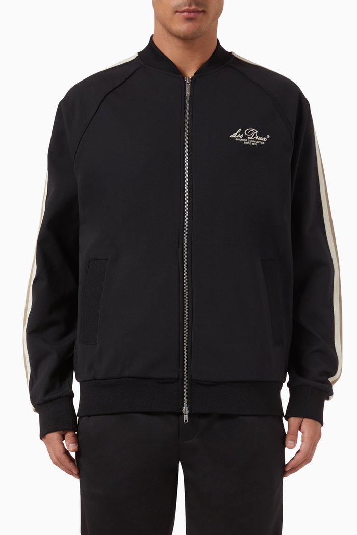 

Sterling Track Jacket in Technical Fabric, Black