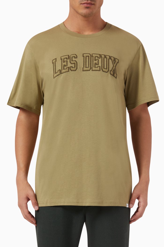 

Script Logo T-shirt in Cotton, Green