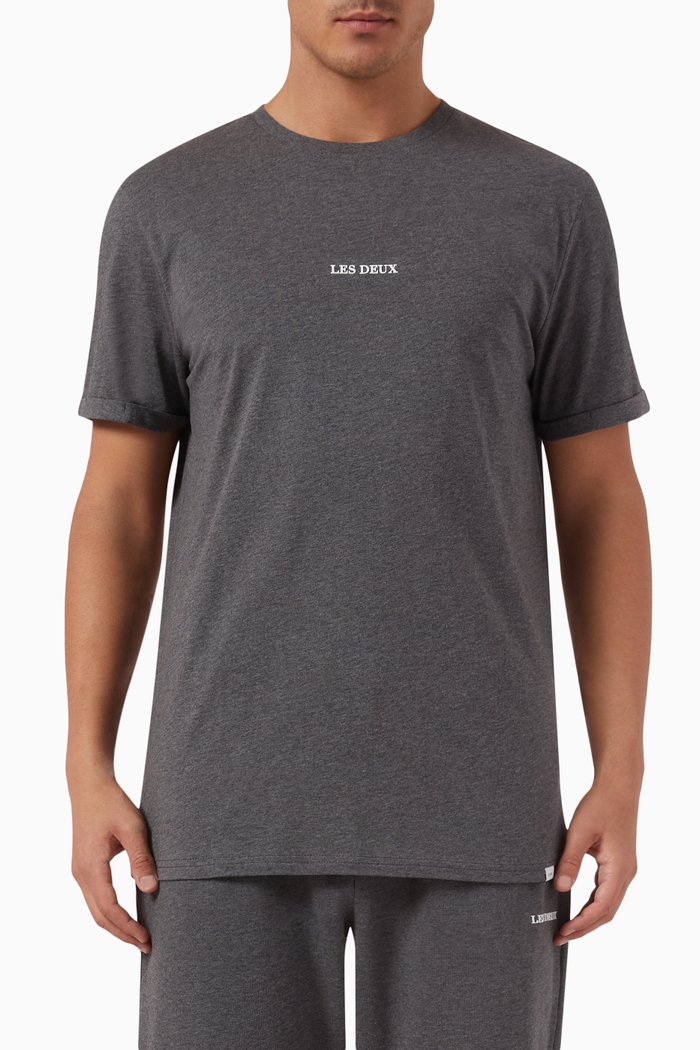 

Lens Logo T-shirt in Cotton, Grey