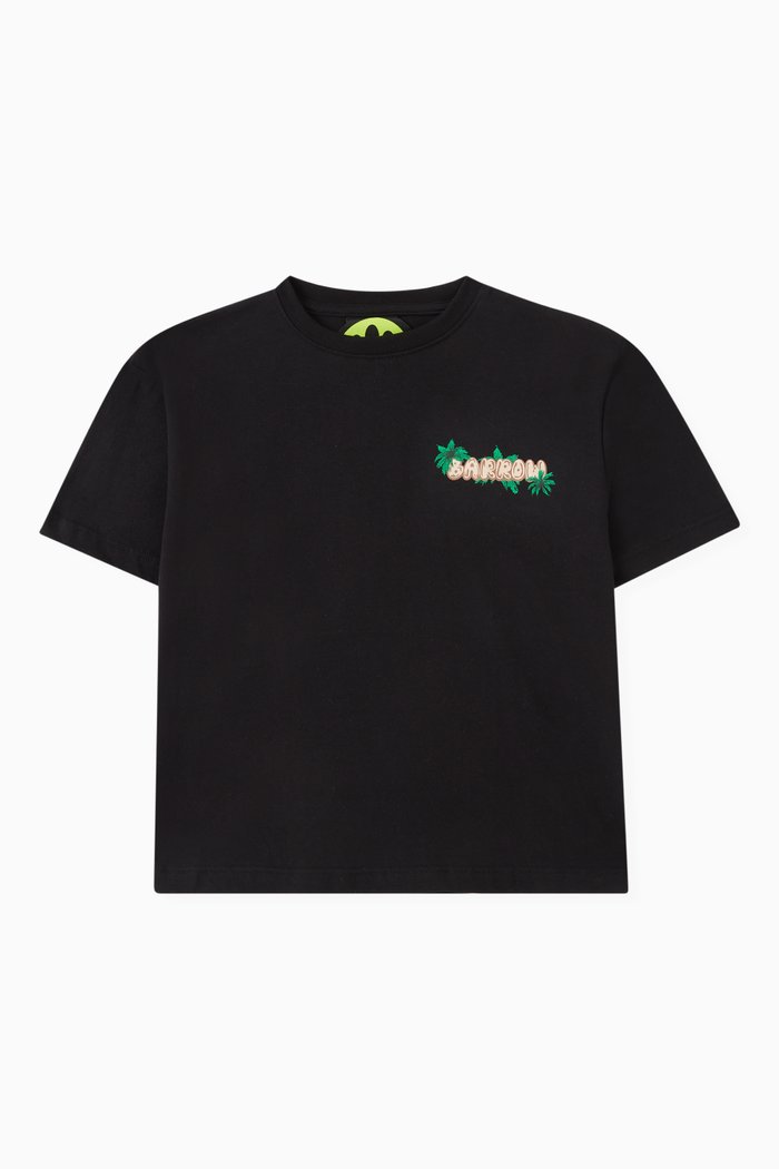

Graphic Logo T-shirt in Cotton Jersey, Black