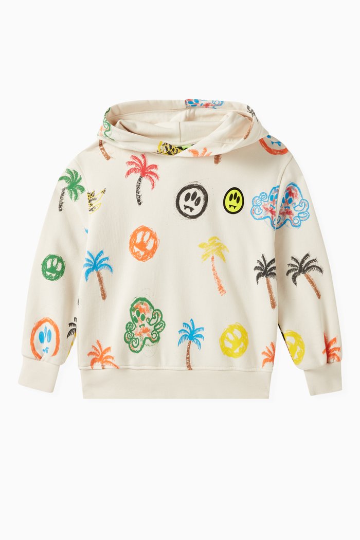 

Graphic-print Hoodie, Neutral
